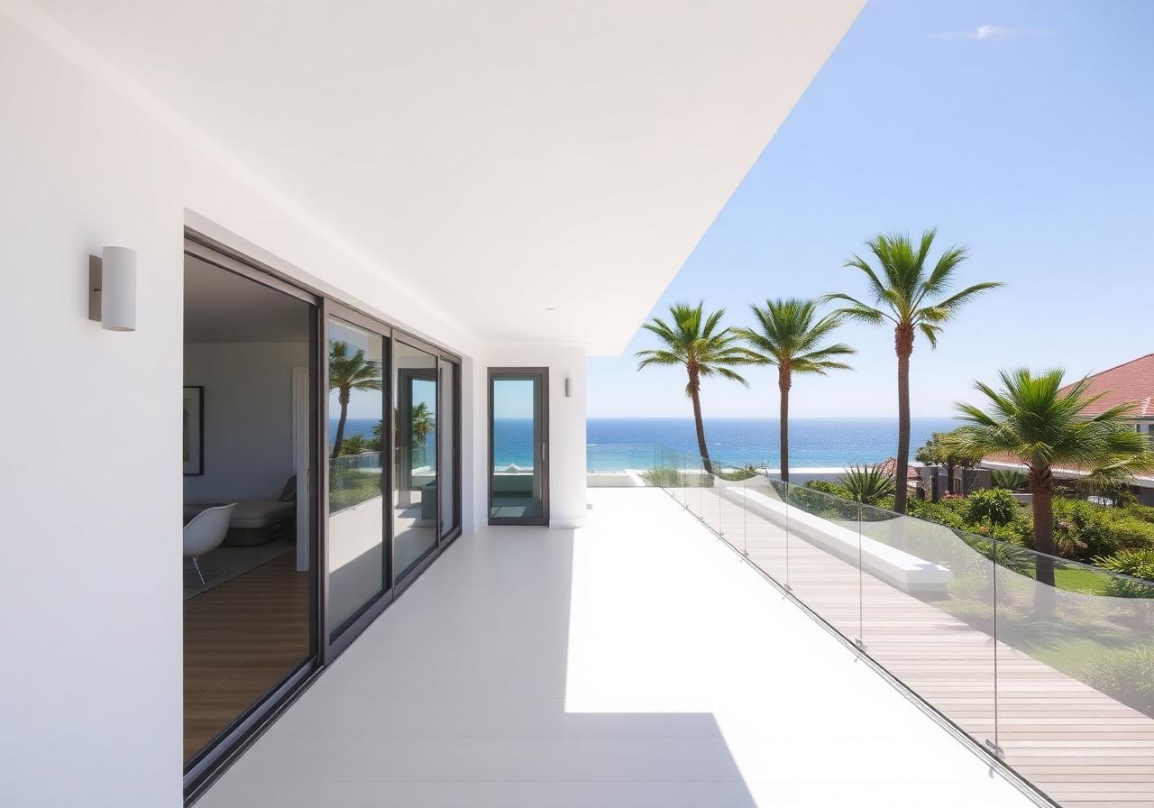 Glass-fronted ocean villa in Southbroom